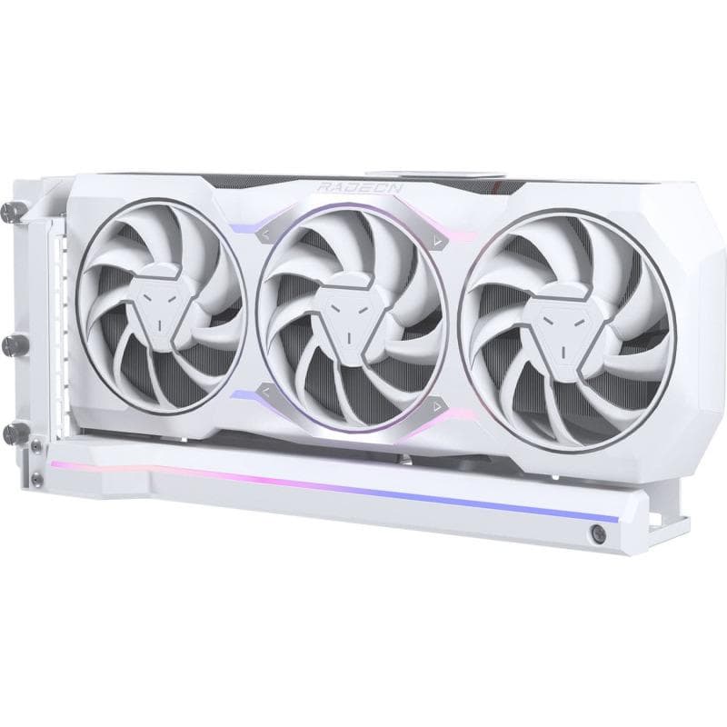 PHANTEKS Vertical GPU Bracket White, PCIe-Standard 4.0 x16 Riser Cable, DRGB 220mm — miniatură
