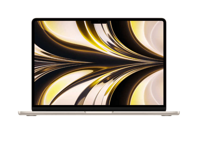 MacBook Air 13.6" Retina/Apple M2 (CPU 8-core, GPU 8-core, Neural Engine16-core)/16GB/256GB - Starlight - INT KB (2022)