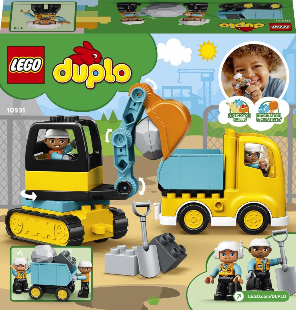 CAMION SI EXCAVATOR PE SENILE, LEGO 10931 — miniatură
