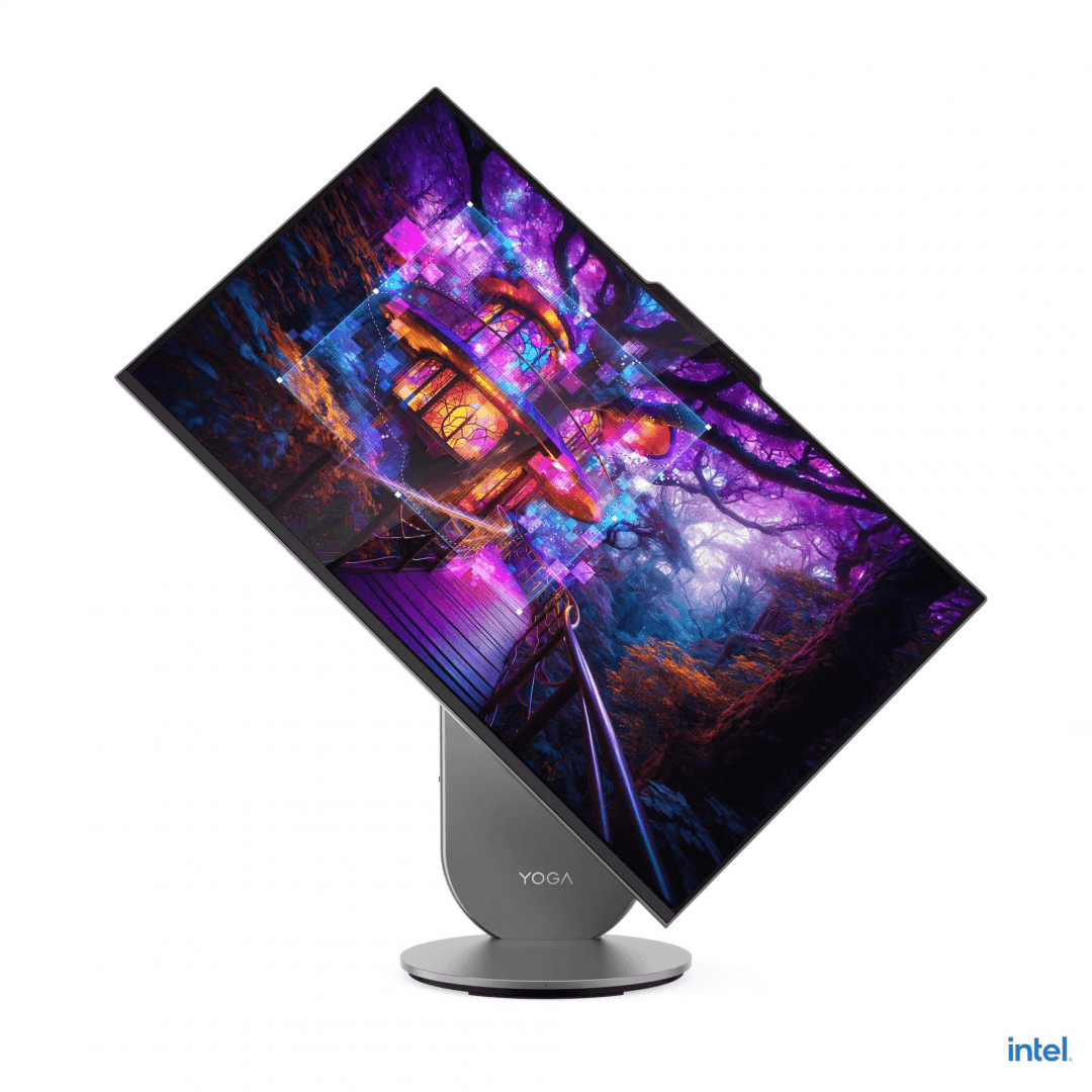All-in-One Consumer Lenovo Yoga AIO 27IAH10 cu procesor Intel Core Ultra 7 255H pana la 5.1 GHz, 27 inch, QHD, 16 GB, Intel Arc 140T, FreeDos, Grey — miniatură