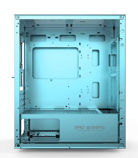 Carcasa PRO GAMING MYRMIDON, RGB, Mini Tower, Verde — miniatură