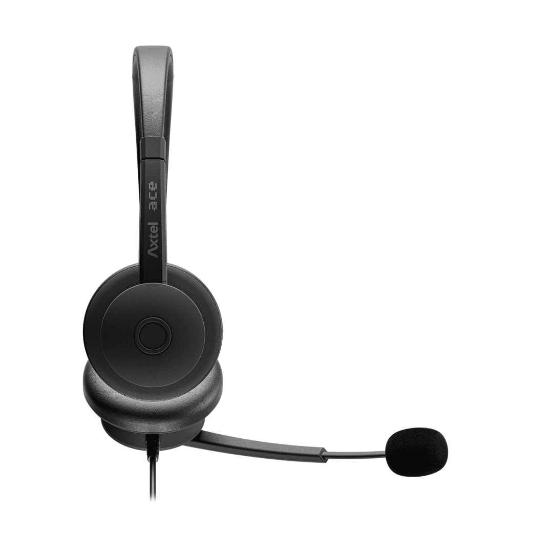 Casti Head-band Axtel AXH-ACEUCD, Wired, Negru — miniatură