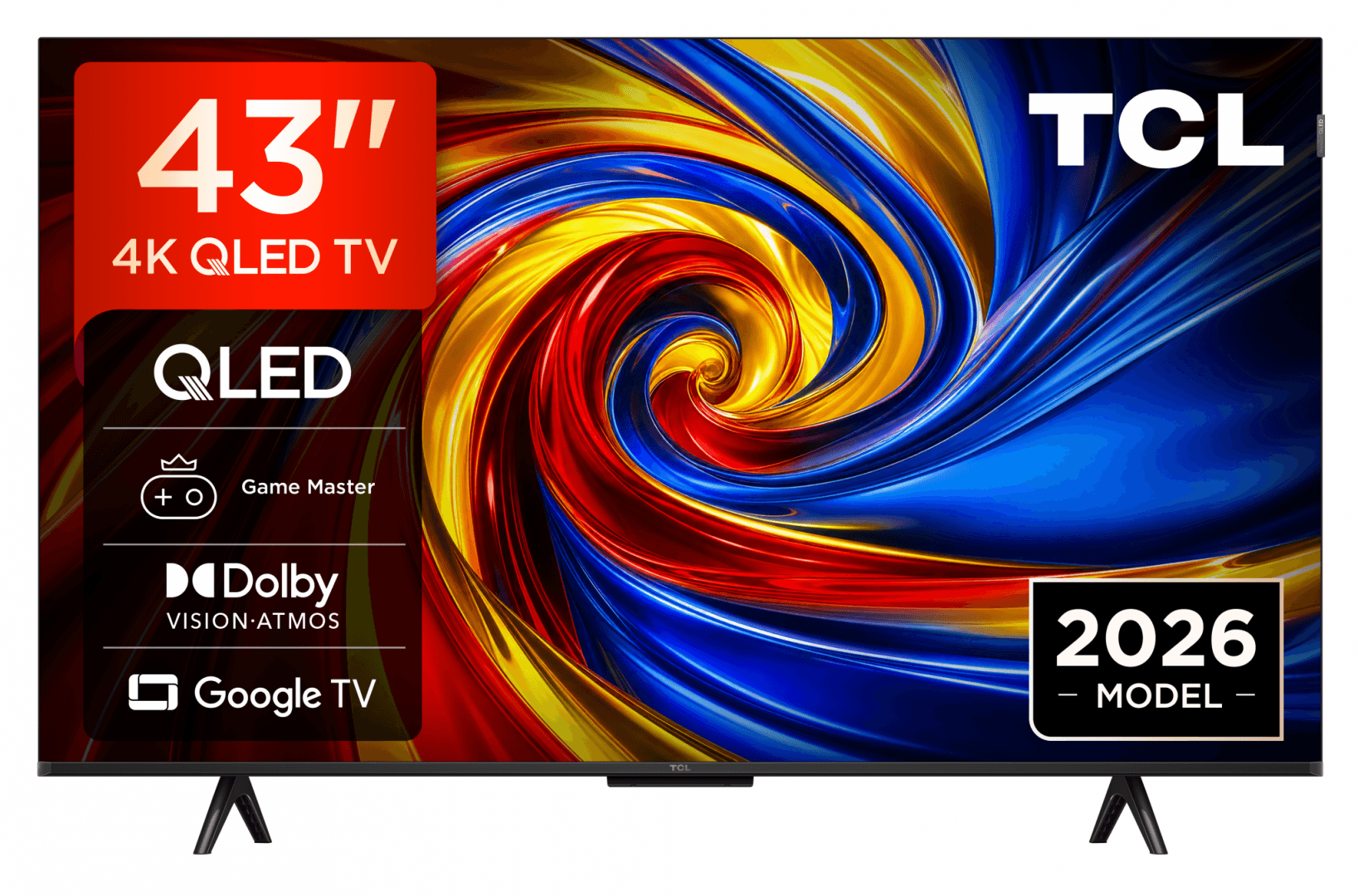 Televizor TCL QLED 43QLED780L, 108 cm, Smart Google TV, 4K, (Model 2026)