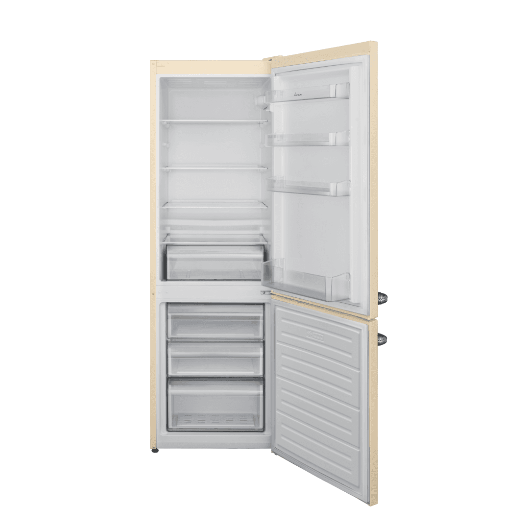 Combina frigorifica FRAM FC-VRL2681BGE++, 268 l, Clasa E, Crem — miniatură