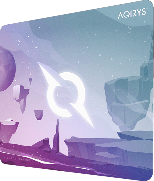 Mousepad Gaming AQIRYS Gravity Medium, 450 x 400 mm, Multicolour — miniatură
