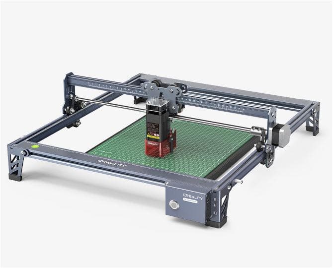 Masina gravare laser Creality CR-Falcon, precizie: 0.06mm, taiere dintr- o singura trecere max 12mm, putere laser:10W, dimensiuni suprafata lucru: 400*415mm, viteza: 10000/min, sursa lumina: semiconductor laser, format fisier slice: svg, png, jpg, jpeg, bmp, dxf, format fisier gravare: gcode — miniatură