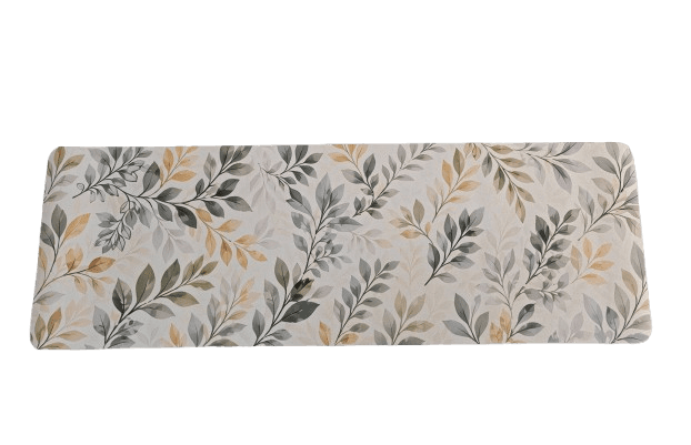Covoras printat 40x120 Leafs, cauciuc antialunecare — miniatură