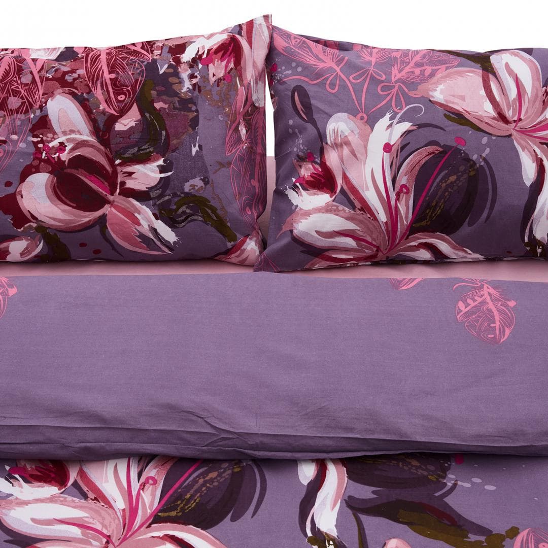 Lenjerie kingsize bumbac,132 TC,Magnolia — miniatură