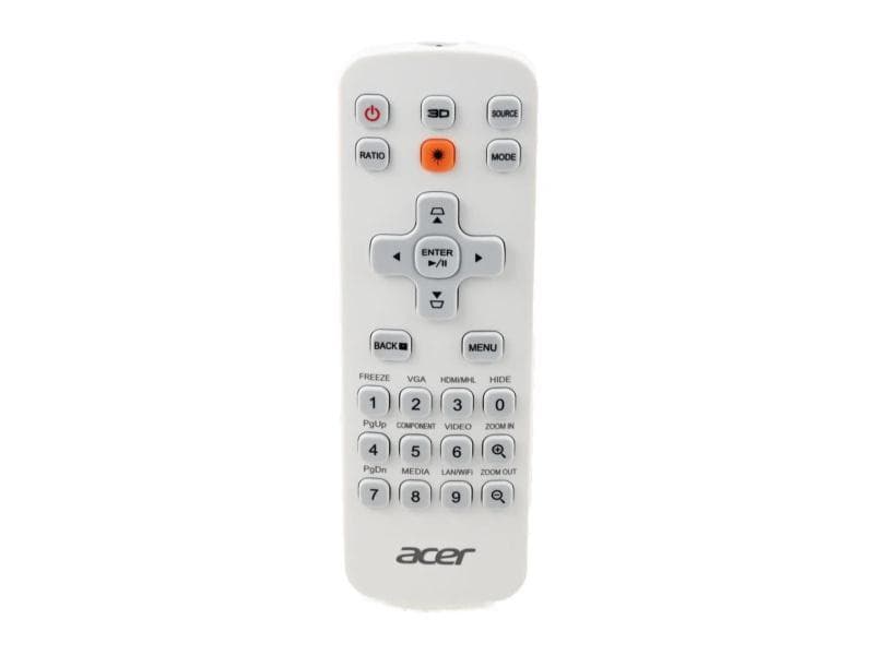 Acer Remote Controller J3 25 keys, white, enter, Laser stand-alone package