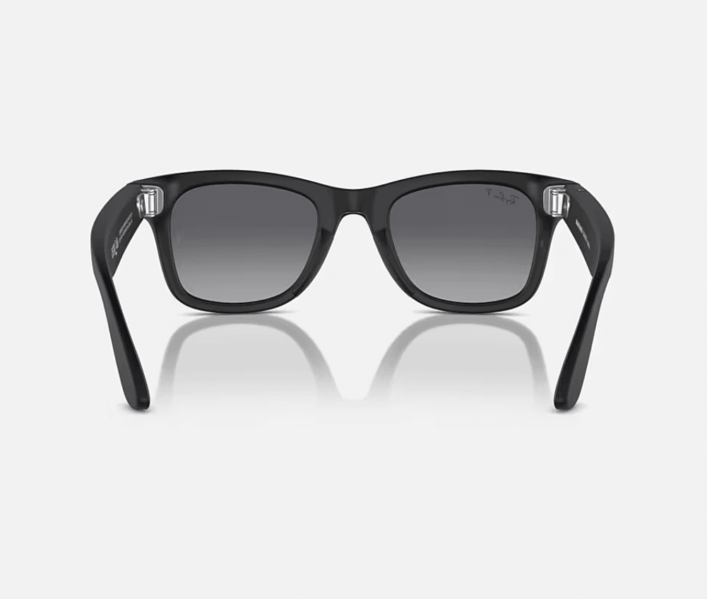Ray-Ban Meta Wayfarer AI Glasses Matte Black/Polar Gradient Graphite (Large) — miniatură