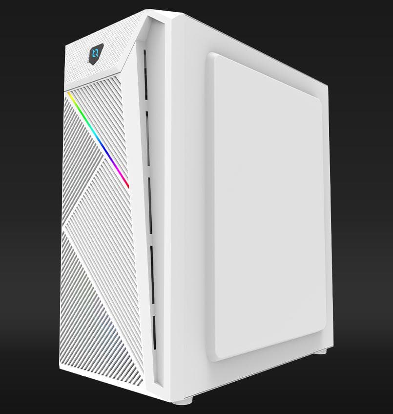 Carcasa AQIRYS BELLATRIX PRO, RGB, Mini Tower, White — miniatură