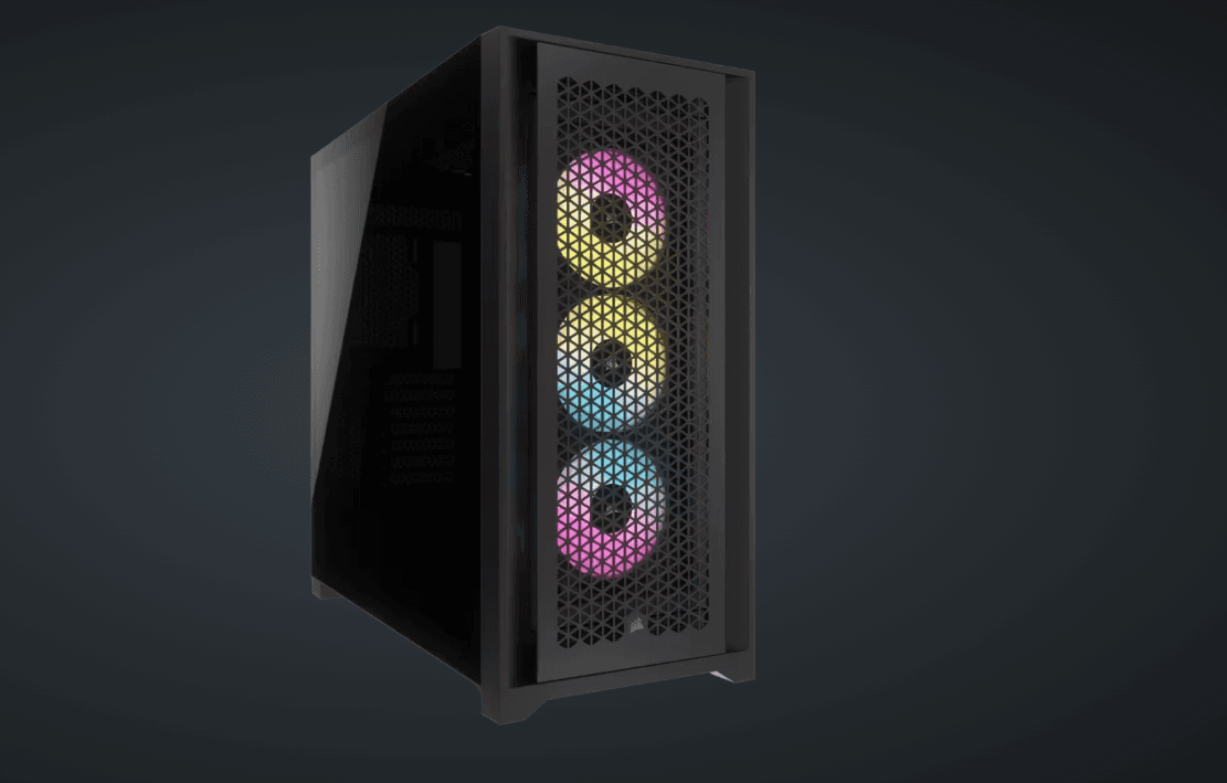 Carcasa Corsair iCUE 5000D RGB Airflow, RGB, Mid Tower, Black — miniatură