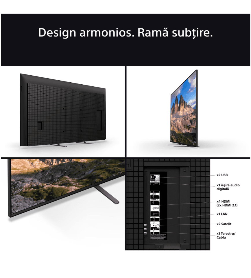 Televizor Sony BRAVIA 5 XR l Mini LED 65XR55, 164 cm, Smart Google TV, 4K Ultra HD, 100 Hz, Clasa D — miniatură