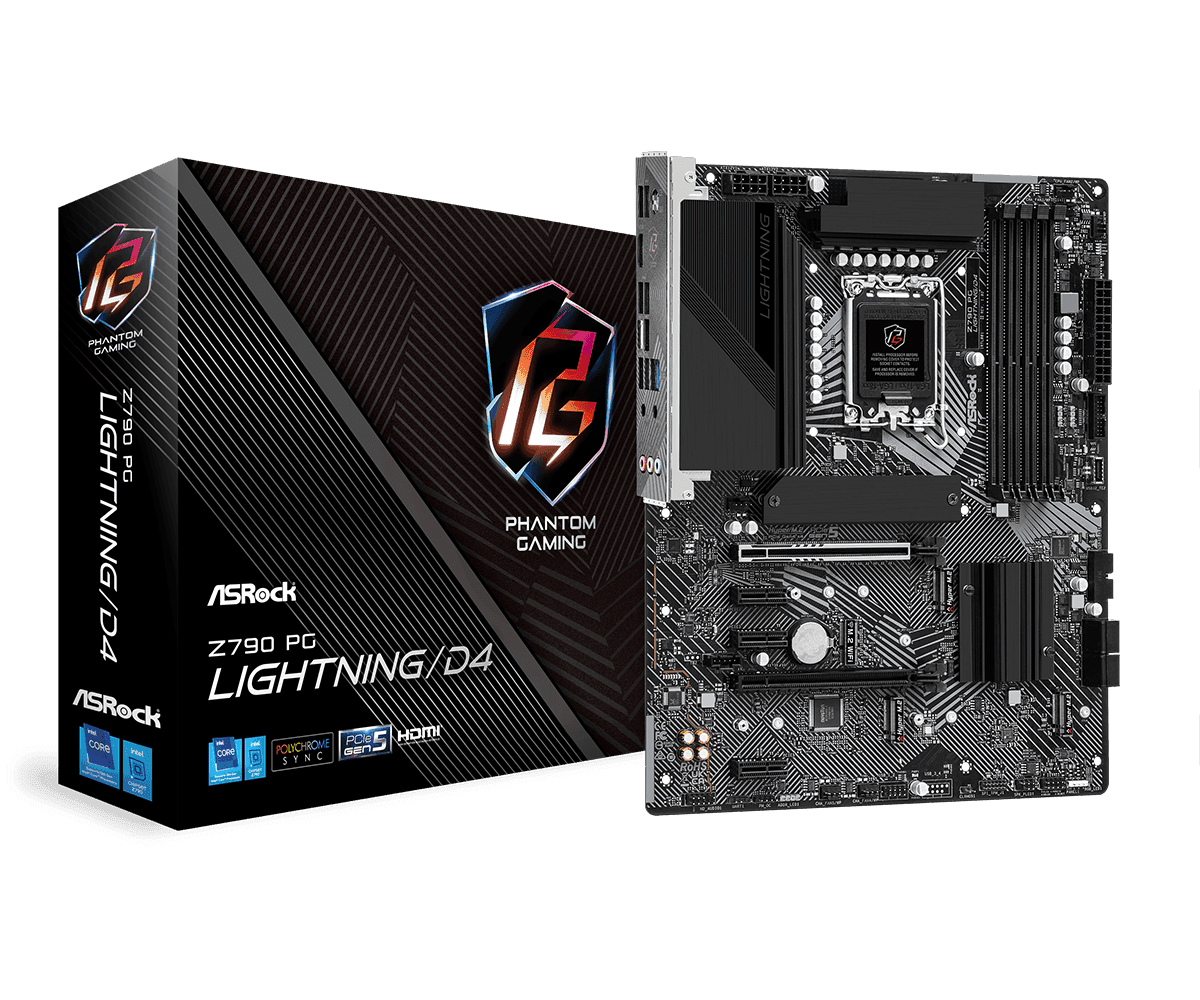 Placa de baza ASRock Z790 PG Lightning D4, Socket 1700, DDR4, ATX