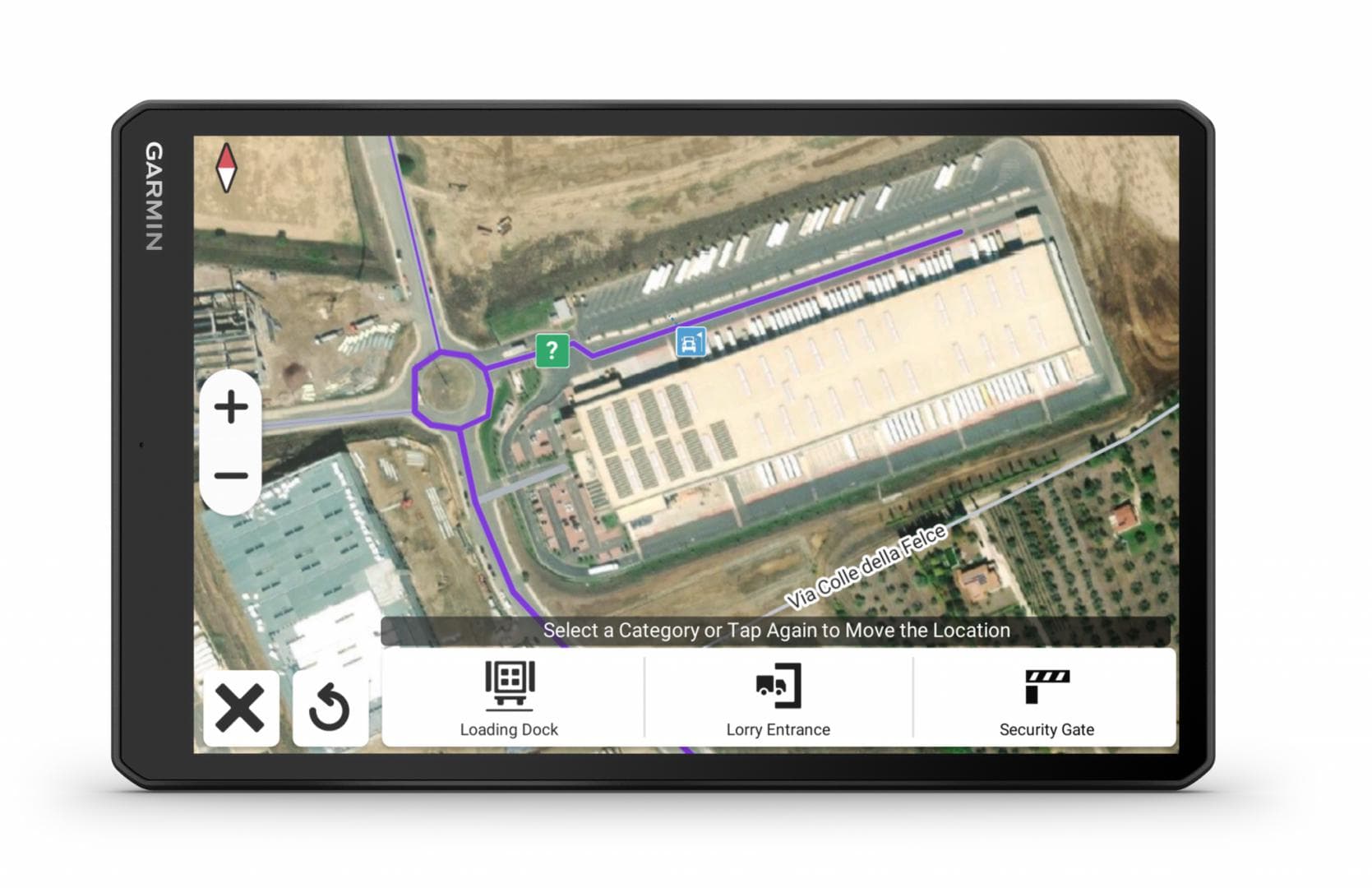 GPS Garmin Dezl LGV1020, tip afisaj IPS panoramic de 10,1", TFT color, cu panou tactil capacitiv pe lentilă, rezolutie 1280 x 800 pixeli, durata de viata baterie pana la 2 ore — miniatură