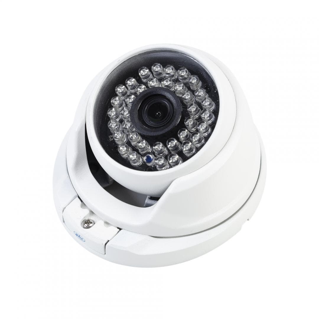 Camera supraveghere video PNI House AHD25 5MP, dome, lentila 3.6mm, 36 LED-uri IR, de exterior sau interior, IP66, Sistem TV: PAL, IR 25m, Dimensiuni: 100 X 105 X 75 mm, Rezolutie imagine: 2560 x 1920 px, Lentile: 3.6mm. — miniatură