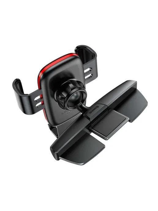SUPORT AUTO Baseus Metal Age Gravity pt. SmartPhone, fixare in suport CD/DVD player auto, negru — miniatură