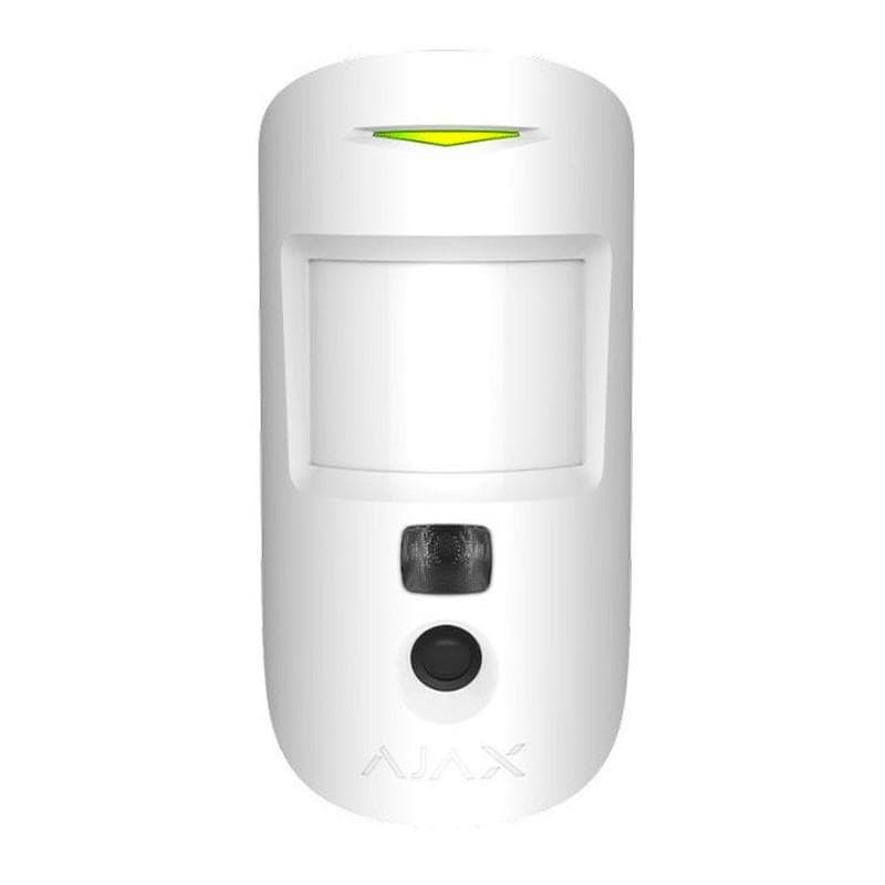 "Detector de miscare PIR MotionCam Indoor, imunitate animale, alb - AJAX; Protectie eficienta prin senzor miscare cu verificare foto.; Detectie miscare: max. 12 m, Unghi camera: 90°; Sensibilitate: ajustabila 3 nivele Unghi detectie: 88.5° orizontal, 80° vertical, Viteza detectie: 0.3 ÷ 2 m/s