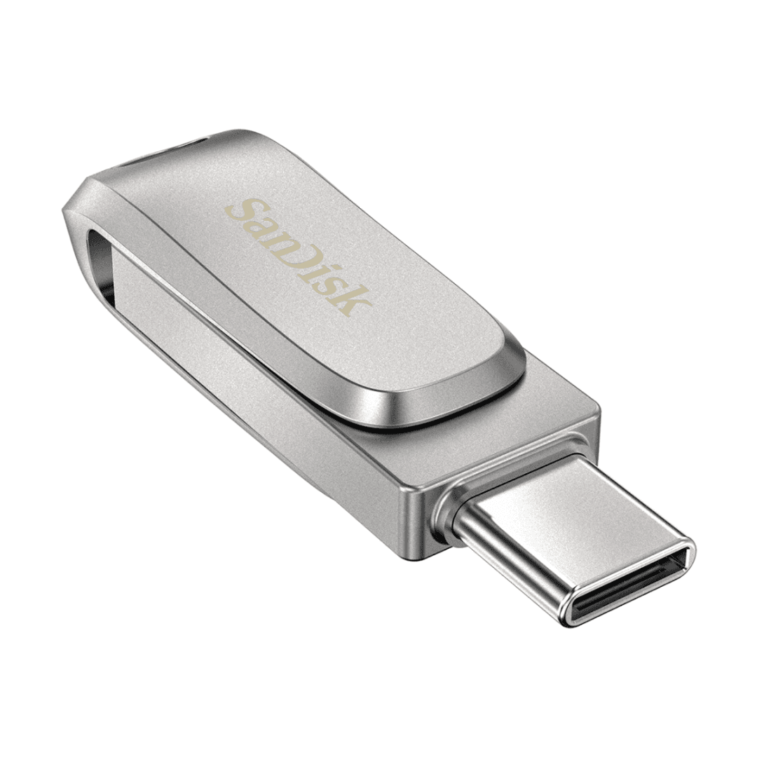 Memorie USB SANDISK Ultra Dual Drive Luxe 64 GB, USB Type-C, Metallic — miniatură