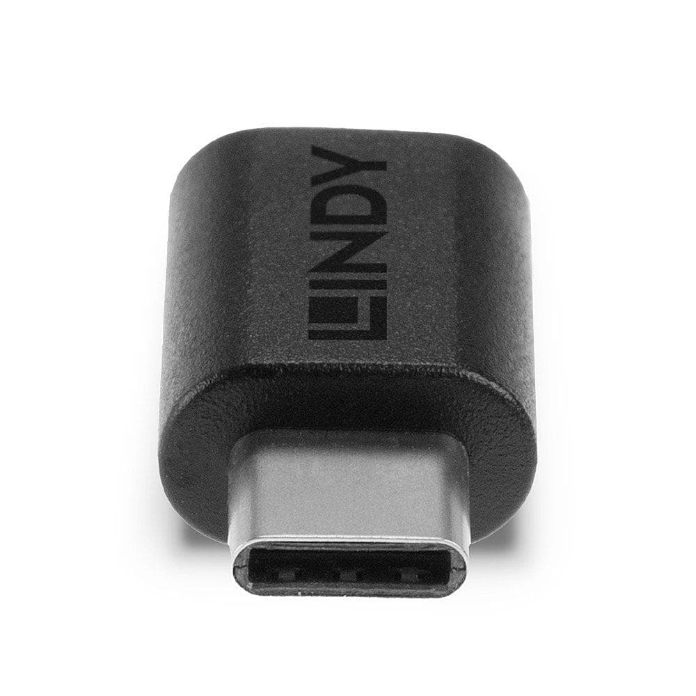 Adaptor Lindy USB 3.2 Type C la C, dimensiuni 26.5x13x7.5mm, latime de banda suportata 20Gbps, negru — miniatură