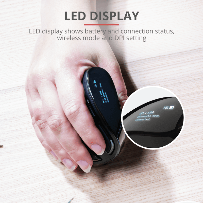 Mouse Wireless Trust Voxx, 2400 dpi, Negru — miniatură