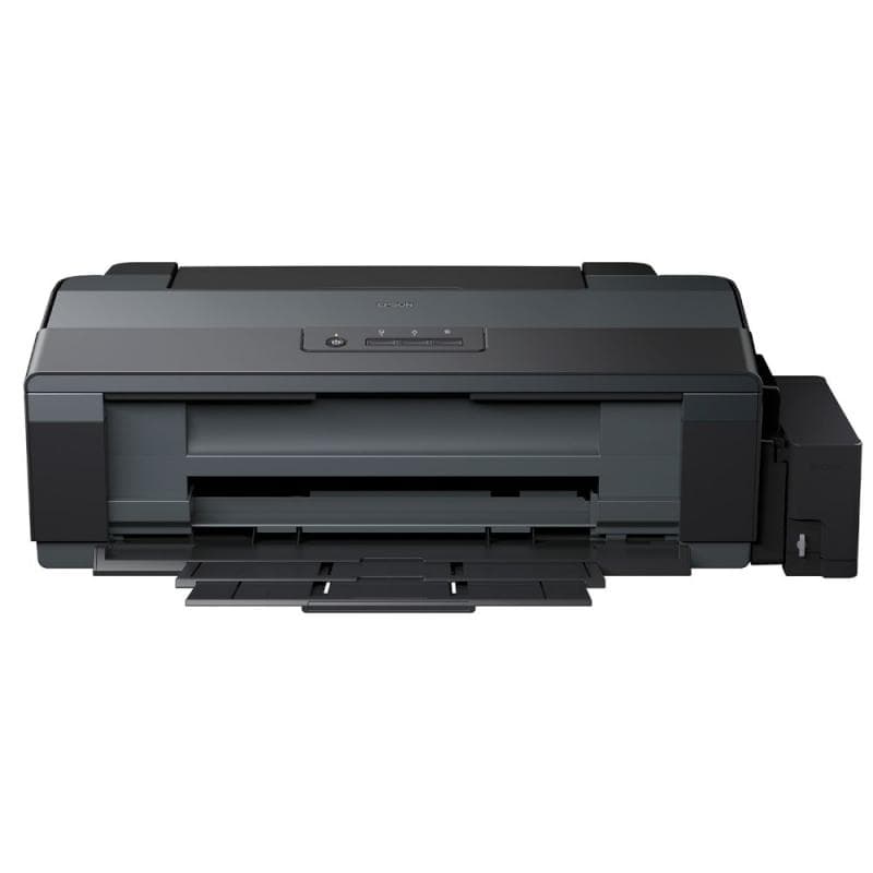 Imprimanta inkjet color CISS Epson L1300, dimensiune A3, viteza max ISO 15ppm alb-negru, 5,5ppm color, rezolutie 5760x1440dpi, alimentare hartie 100 coli, interfata USB 2.0, consumabile: T6641, T6642, T6643, T6644 (70ml ). — miniatură