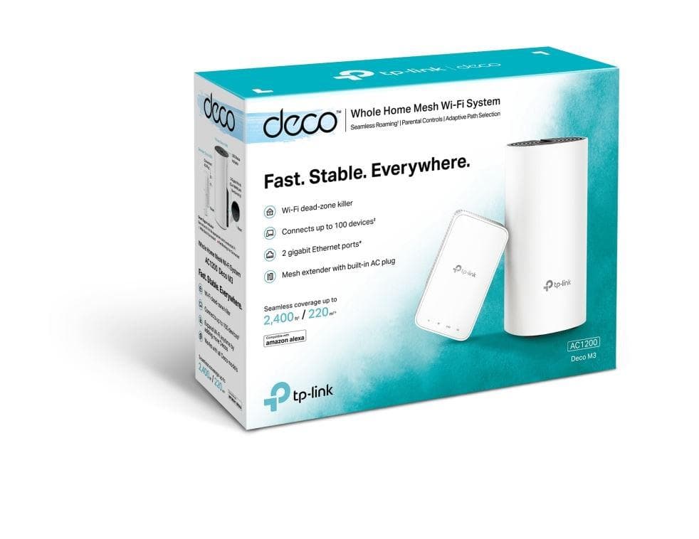 Router wireless TP-LINK Deco M3, WIFI 5, Mesh, Dual Band — miniatură