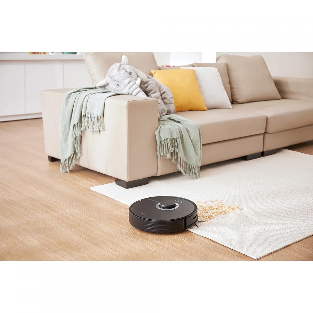 Robot de aspirare Roborock Q7Max, aspirator&mop, 58W, LiDAR, 4200 Pa, 4 senzori, 4 harti, mapare 3D, 5200mAh, recunoastere automata a camerei, recipient praf: 470ml, recipient apa 350ml, zone no-go si no-mop, 30 moduri de setare a volumului de apa, negru — miniatură