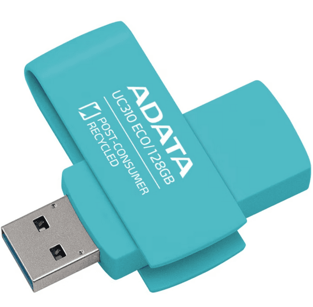 Memorie USB ADATA UC310 ECO 128 GB, USB 3.2, Verde — miniatură