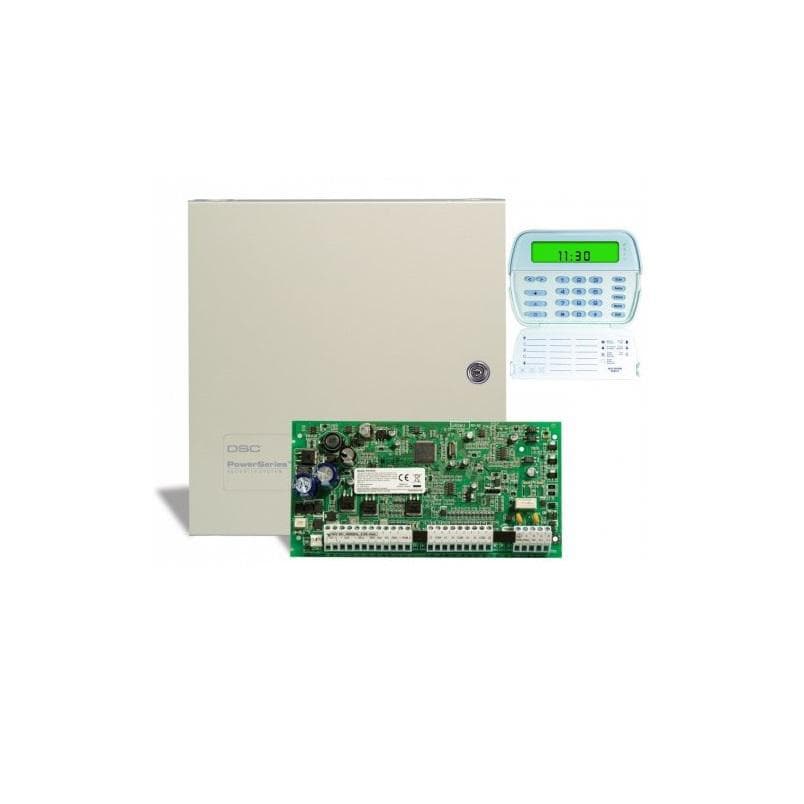 Centrala 32 zone, DSC PC 1616-WS ICON (max. 32 - wireless, 6 - cablate, extensibile la 16 cu modulele PC5108), Tastatura ICON RFK5501 inclusa, 2 partitii, Nu include transformator