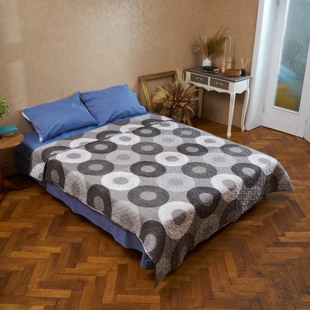CUVERTURA MATLASATA 200X220 CM CIRCLE — miniatură