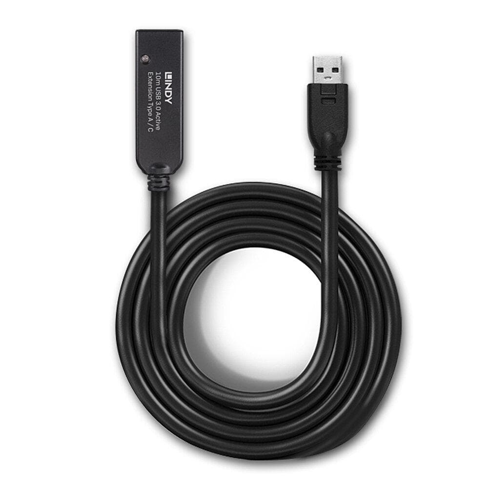 Cablu Lindy 10m USB 3.0 Act. Extension USB A to USB C — miniatură