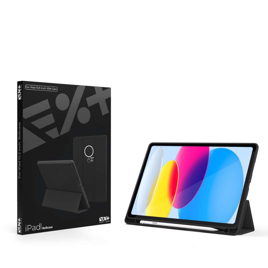 Next One Rollcase for iPad 10.9inch (10th Gen) - Black — miniatură
