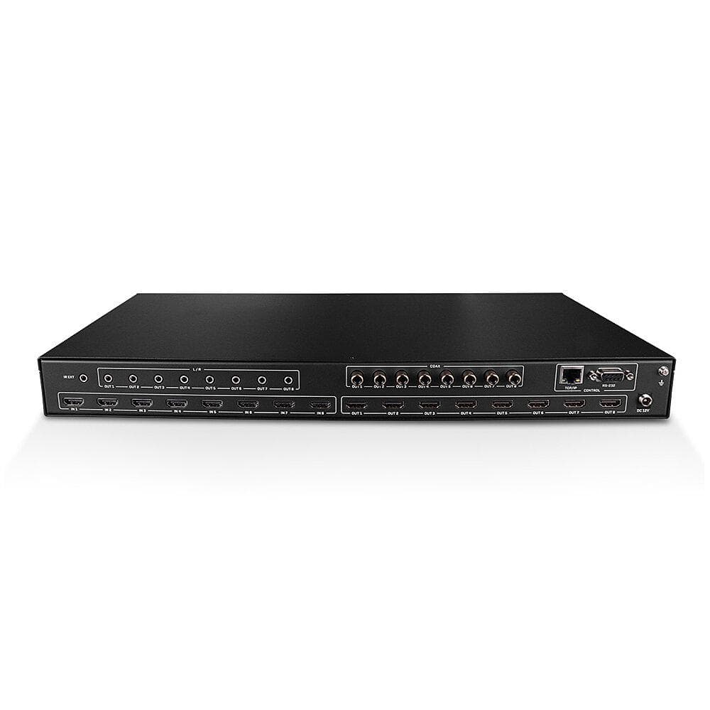 Switch Lindy 8x8 HDMI 4K60 Matrix, latime de banda suportata 18Gbps, rezolutie maxima 3840x2160@60Hz RGB 8bit, LED / LCD Display: OLED, negru — miniatură