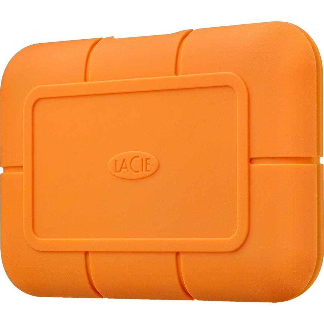 SSD extern LaCie Rugged, 500 GB, USB 3.2 Gen 2, Portocaliu — miniatură