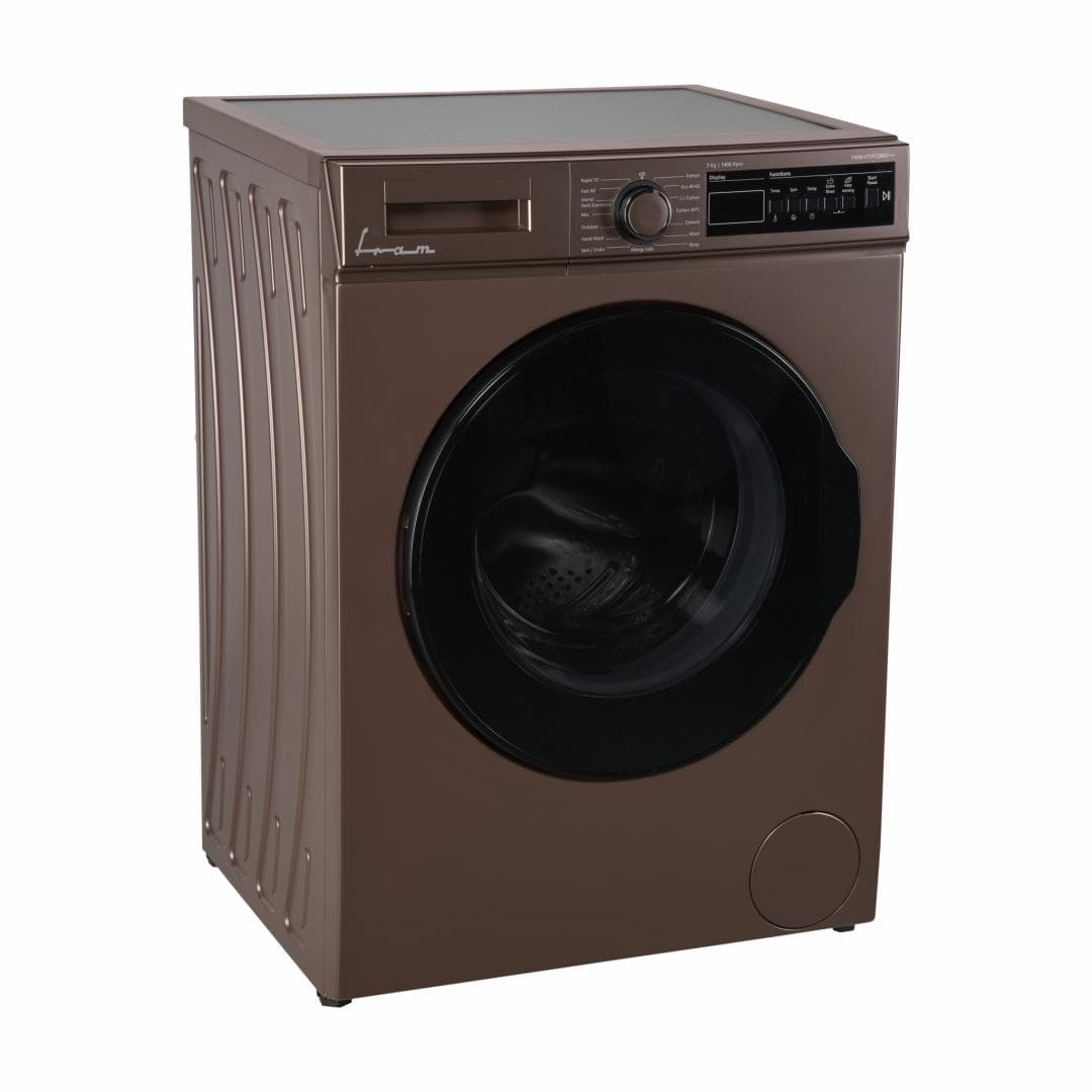 Masina de spalat rufe FRAM FWM-V714T2BRD+++, 7 kg, 1400 rpm, Clasa: D, Cafeniu pastelat — miniatură