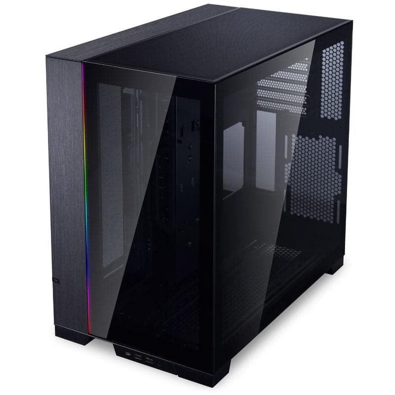 Carcasa LIAN LI 011 DYNAMIC EVO, RGB, Mid Tower, Black — miniatură
