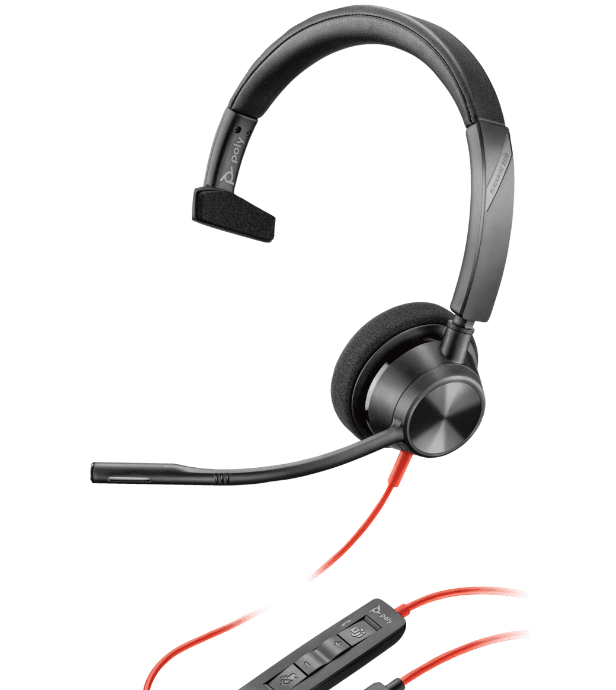 Casti Mono-casca HP Blackwire 3310, Wired, Negru
