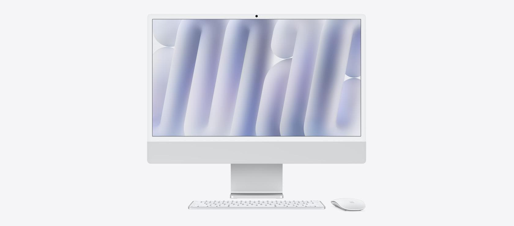 Apple iMAC 24" Retina 4.5k/ Apple M4 (CPU 10-core, GPU 10-core, Neural Engine16-core)/24GB/1TB - Silver - INT KB (2024) (Cto from MCR24RO/A) — miniatură