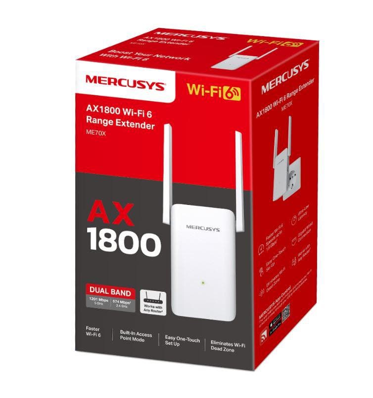 Range Extender MERCUSYS ME70X, Dual-band, WI-FI — miniatură