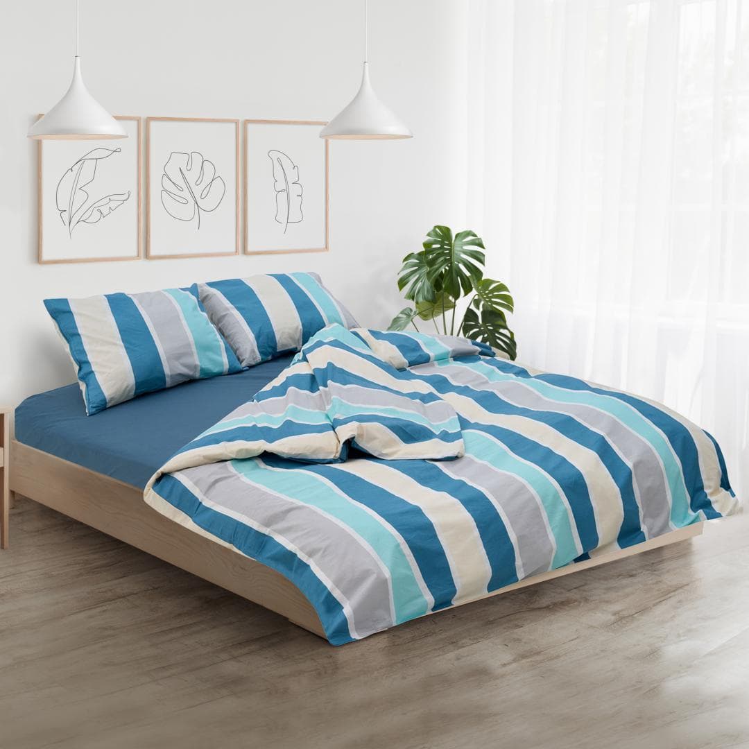 Set de pat king size bumbac,144 TC,Potos — miniatură