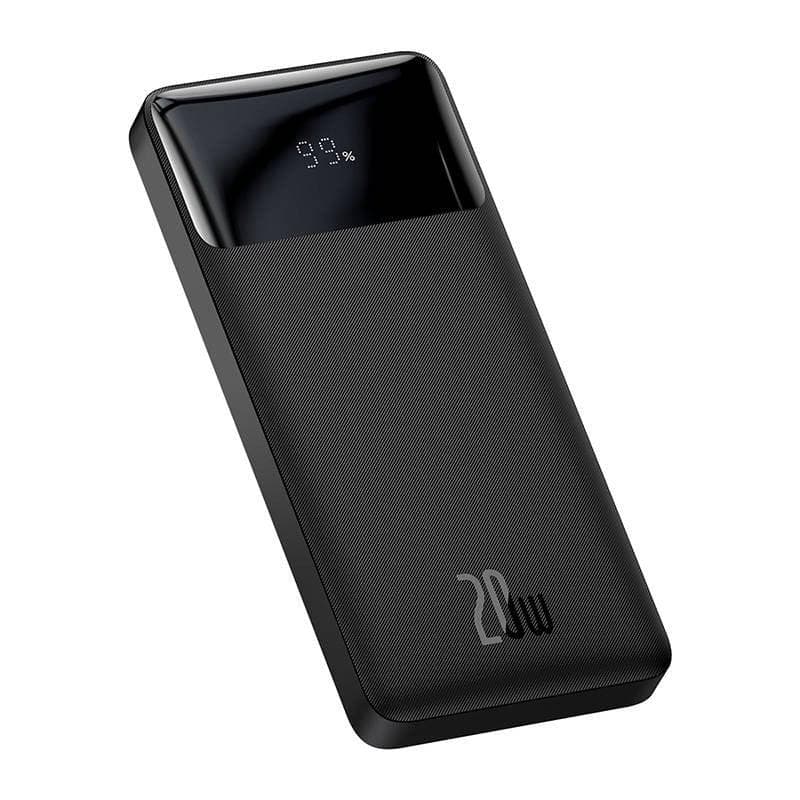 Baterie externa Baseus Bipow, 10000mAh, 20W, 2 x USB; 1 x USB Type-C, digital display pt. status baterie, total 3A, negru