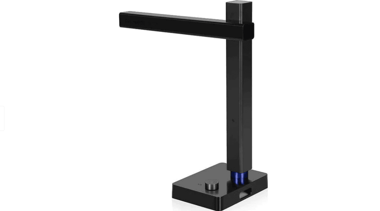 Scanner CZUR Shine 500 Pro, rezolutie 2592 x 1944 pixeli, 5MP, 210dpi, senzor HD CMOS, dimensiune maxima document A4, focalizare fixa, output JPG, PDF, Word, Excel, Tiff, functie OCR: 180+ limbi, USB 2.0, cu pedala de actionare, negru — miniatură