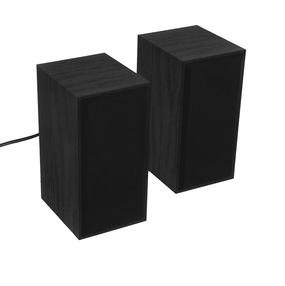Boxe 2.0 Tellur Basic, 6W, Lemn, negru — miniatură