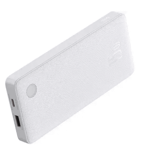 Baterie externa Baseus Airpow Lite, 10000mAh, putere 15W, 1 x USB; 2 x USB Type-C, total 3A (include cablu 30cm USB la USB Type-C), alb — miniatură
