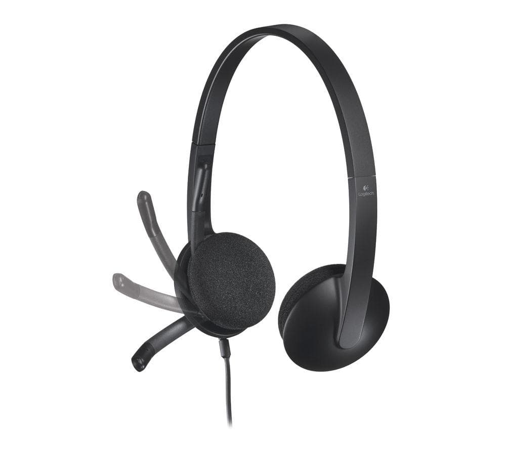 Casti Head-band Logitech H340, Wired, Negru — miniatură