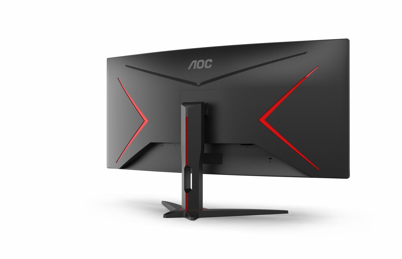 Monitor Gaming AOC CU34G2XE/BK, 34", 3440 x 1440 pixeli, Black, Red — miniatură