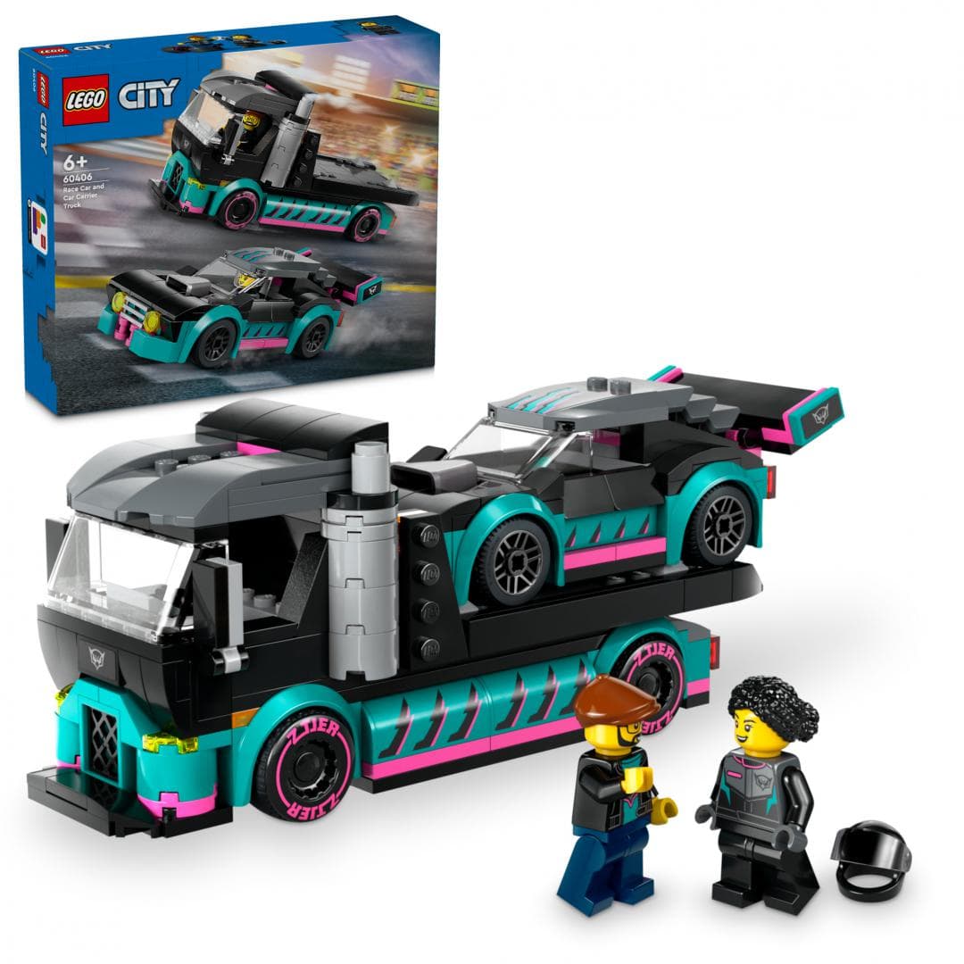 MASINA CURSE&CAMION TRANSP.LEGO 60406 — miniatură