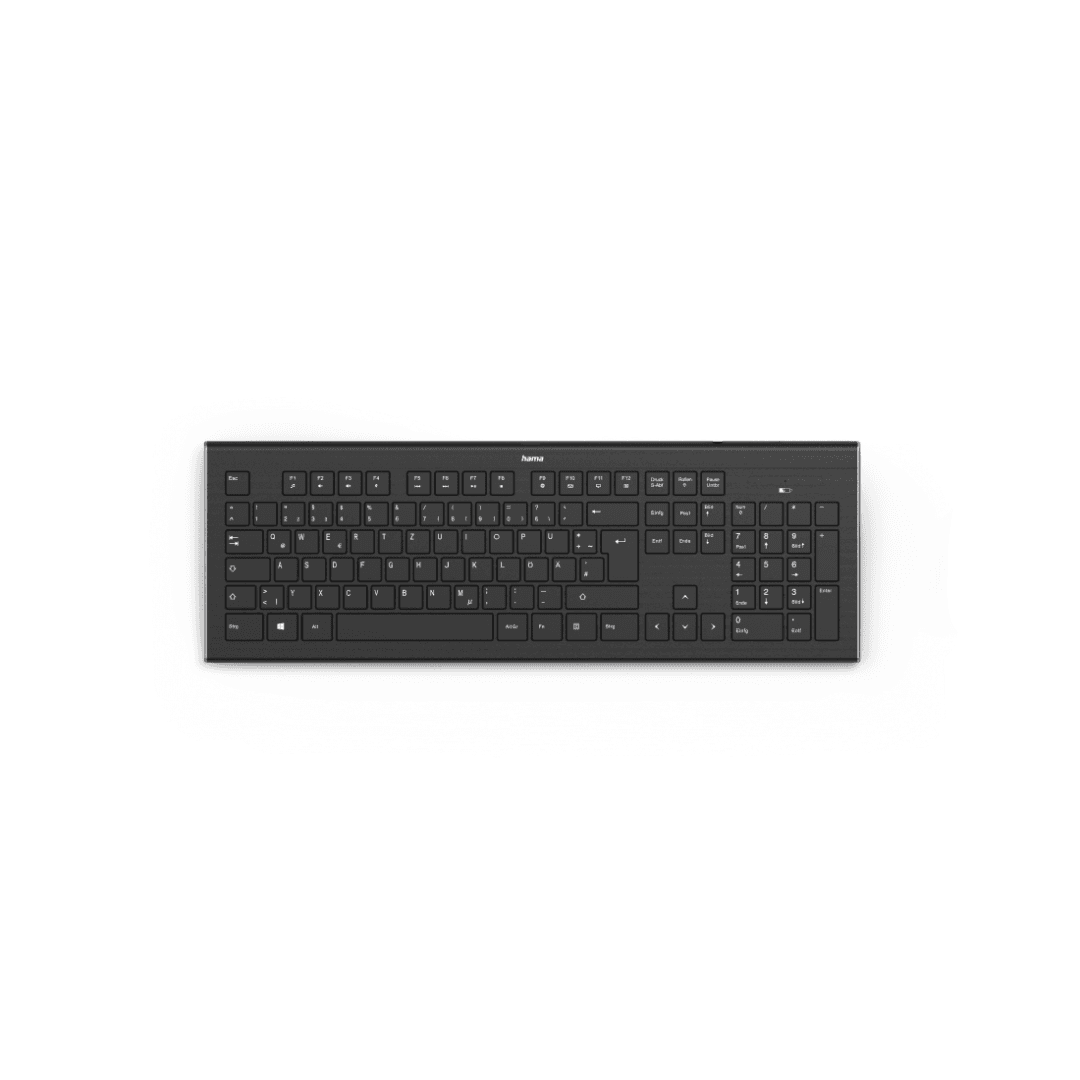 Tastatura Wireless HAMA Cortino, Negru — miniatură