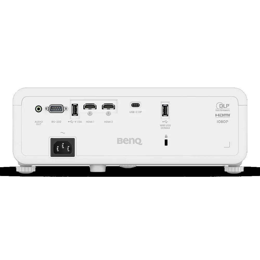 Videoproiector BenQ LH650, FHD 1920* 1080, up to 4K UHD (3840 x 2160), laser 20.000 ore, 3.000.000:1, 16:9, 4.000 lumeni, zoom 1.3x, 2* HDMI, 3 * USB Type A, USB Type C, Display Port with PD out 5V/1A, RS232, boxa 10W, Audio out, Wireless USB dongle 5201BS optional, telecomanda cu baterii incluse — miniatură